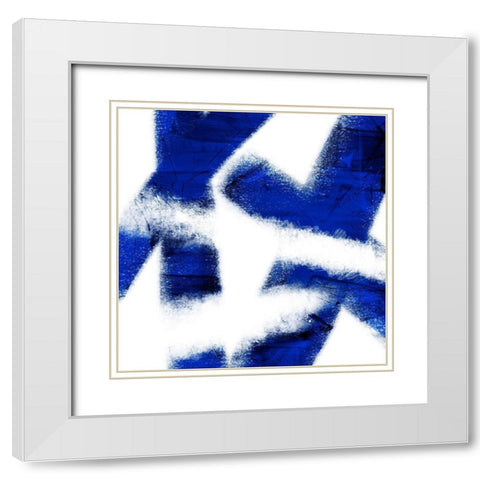 Indigo Prophecy 3 White Modern Wood Framed Art Print with Double Matting by Prime, Marcus