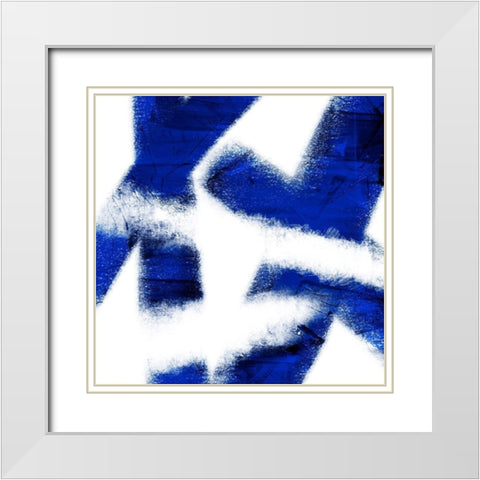 Indigo Prophecy 3 White Modern Wood Framed Art Print with Double Matting by Prime, Marcus