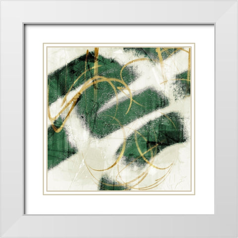 Emerald Mustard Prophecy 2 White Modern Wood Framed Art Print with Double Matting by Prime, Marcus