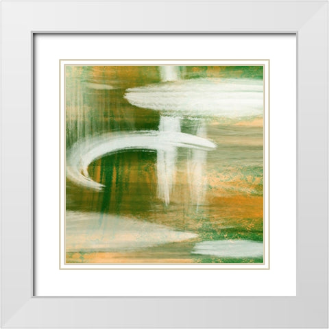 Jade Sunset 1 White Modern Wood Framed Art Print with Double Matting by Prime, Marcus