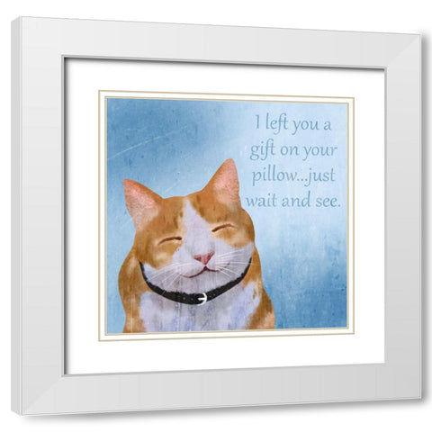 Pillow Gifts 1 White Modern Wood Framed Art Print with Double Matting by Prime, Marcus