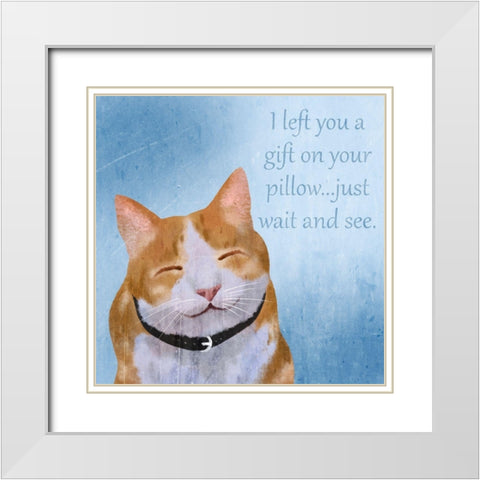 Pillow Gifts 1 White Modern Wood Framed Art Print with Double Matting by Prime, Marcus