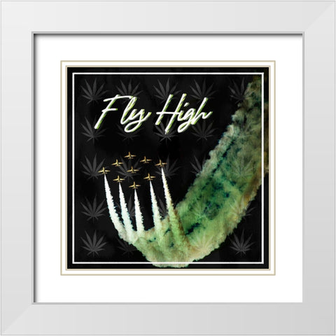 Fly High 1 White Modern Wood Framed Art Print with Double Matting by Prime, Marcus