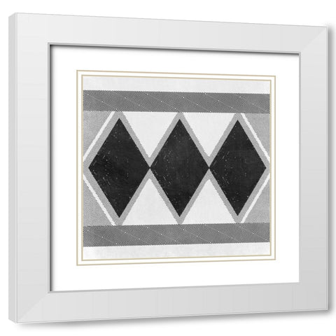 Boho Psych White Modern Wood Framed Art Print with Double Matting by Prime, Marcus