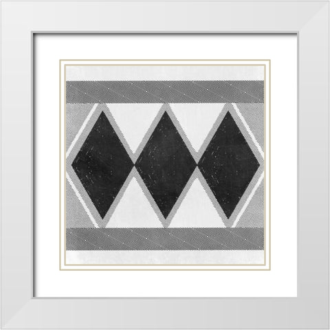 Boho Psych White Modern Wood Framed Art Print with Double Matting by Prime, Marcus