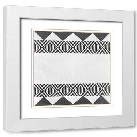 Hypnotized Reality White Modern Wood Framed Art Print with Double Matting by Prime, Marcus