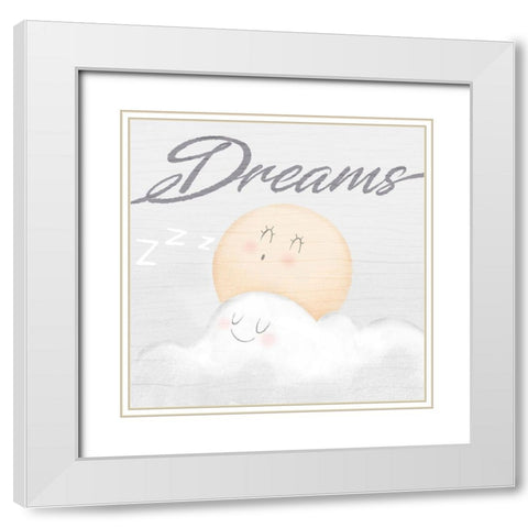 Sweet Dreams 2 White Modern Wood Framed Art Print with Double Matting by Prime, Marcus