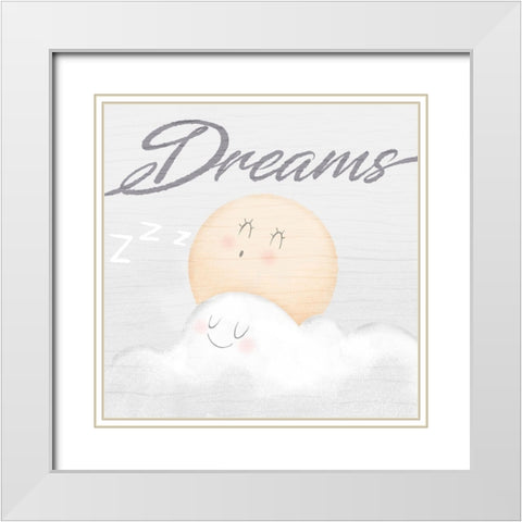 Sweet Dreams 2 White Modern Wood Framed Art Print with Double Matting by Prime, Marcus
