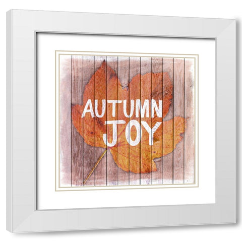Autumn Joy 1 White Modern Wood Framed Art Print with Double Matting by Prime, Marcus