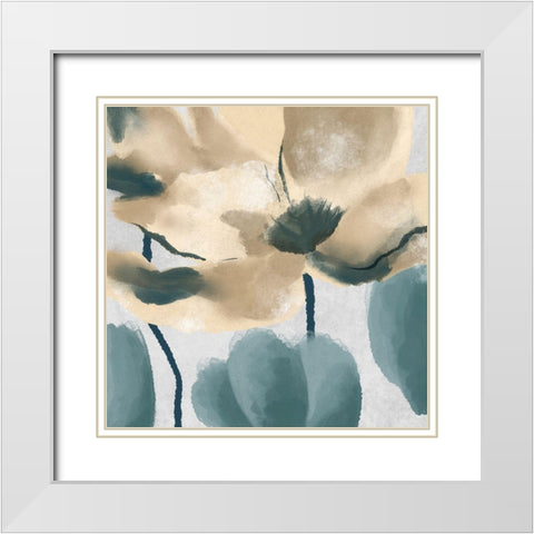 Winded Bloom 3 White Modern Wood Framed Art Print with Double Matting by Prime, Marcus