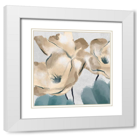 Winded Bloom 4 White Modern Wood Framed Art Print with Double Matting by Prime, Marcus