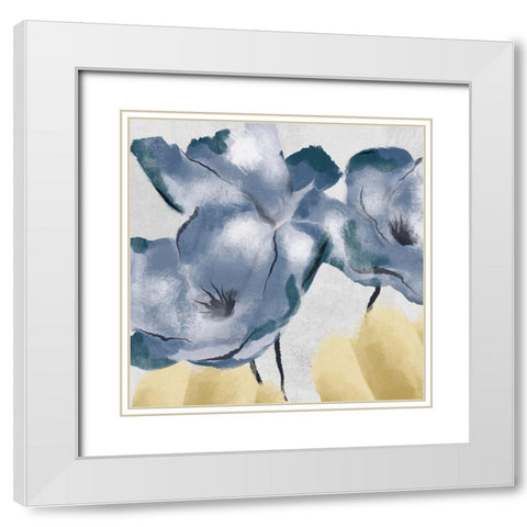 Winded Bloom 2 White Modern Wood Framed Art Print with Double Matting by Prime, Marcus