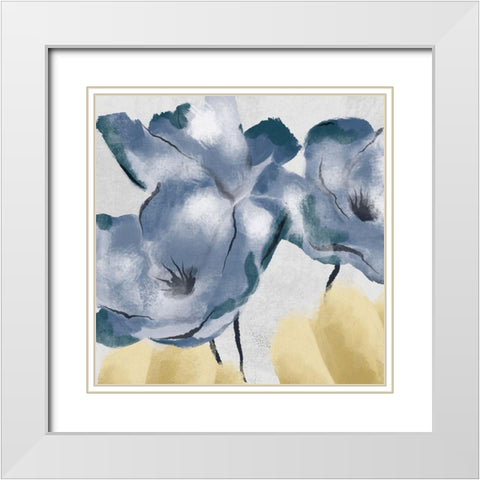 Winded Bloom 2 White Modern Wood Framed Art Print with Double Matting by Prime, Marcus