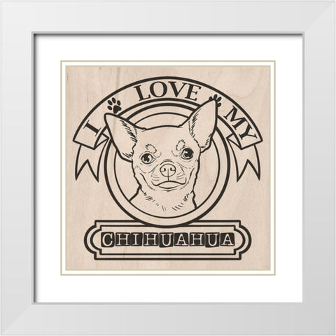 Pet Love 1 White Modern Wood Framed Art Print with Double Matting by Prime, Marcus