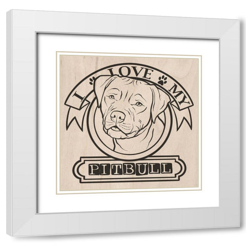 Pet Love 3 White Modern Wood Framed Art Print with Double Matting by Prime, Marcus