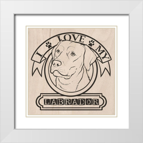 Pet Love 4 White Modern Wood Framed Art Print with Double Matting by Prime, Marcus