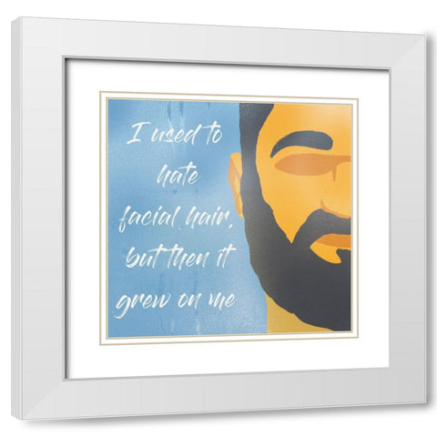Hair Growth 1 White Modern Wood Framed Art Print with Double Matting by Prime, Marcus
