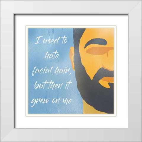 Hair Growth 1 White Modern Wood Framed Art Print with Double Matting by Prime, Marcus