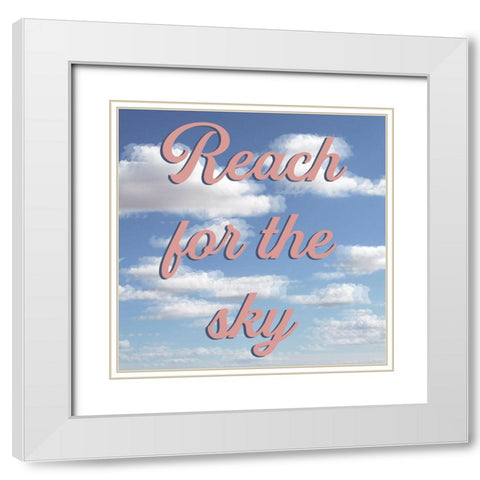 Reach For The Sky White Modern Wood Framed Art Print with Double Matting by Prime, Marcus