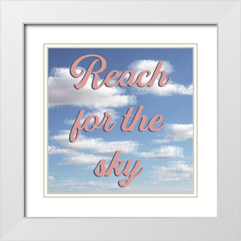 Reach For The Sky White Modern Wood Framed Art Print with Double Matting by Prime, Marcus