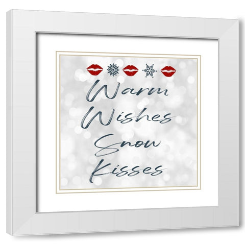 Warm Wishes White Modern Wood Framed Art Print with Double Matting by Prime, Marcus