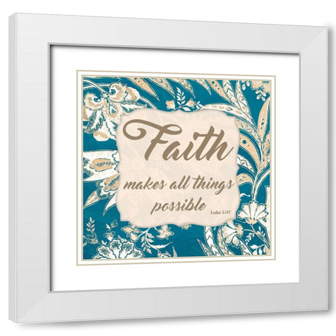 All Things Possible White Modern Wood Framed Art Print with Double Matting by Prime, Marcus