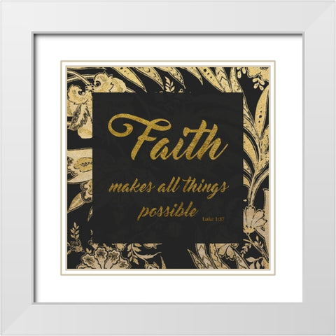 Golding Faith White Modern Wood Framed Art Print with Double Matting by Prime, Marcus
