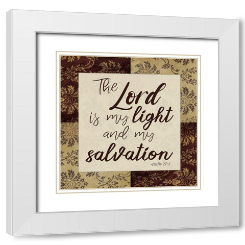 My Salvation White Modern Wood Framed Art Print with Double Matting by Prime, Marcus