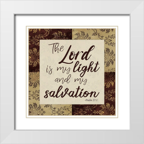 My Salvation White Modern Wood Framed Art Print with Double Matting by Prime, Marcus