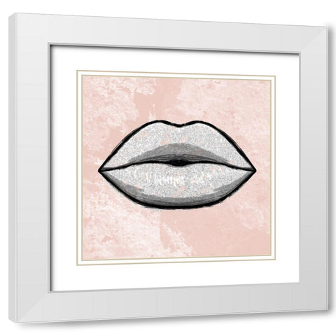 Glitter Fashion 3 White Modern Wood Framed Art Print with Double Matting by Prime, Marcus