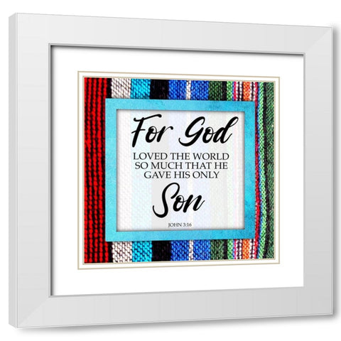 His Only Son White Modern Wood Framed Art Print with Double Matting by Prime, Marcus