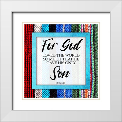 His Only Son White Modern Wood Framed Art Print with Double Matting by Prime, Marcus