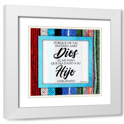 Hijo Unigenito White Modern Wood Framed Art Print with Double Matting by Prime, Marcus