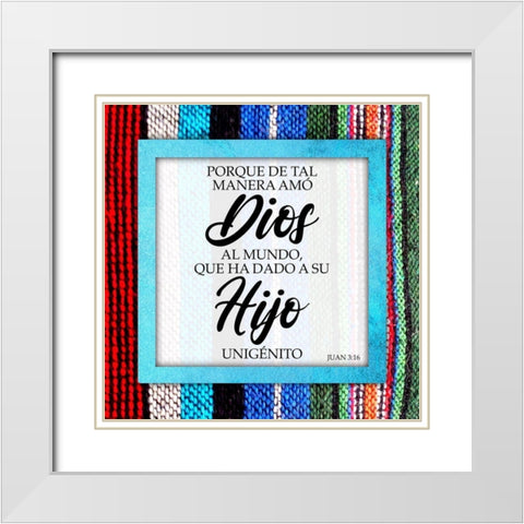 Hijo Unigenito White Modern Wood Framed Art Print with Double Matting by Prime, Marcus