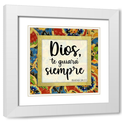 Guiara Siempre White Modern Wood Framed Art Print with Double Matting by Prime, Marcus