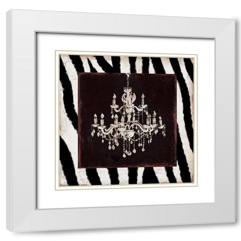 Safari Bath 2 White Modern Wood Framed Art Print with Double Matting by Prime, Marcus