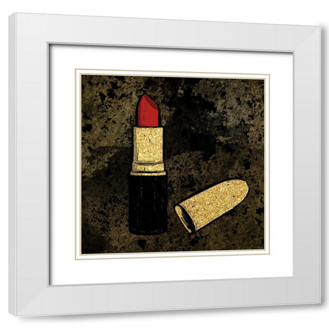 Beauty Maker White Modern Wood Framed Art Print with Double Matting by Prime, Marcus