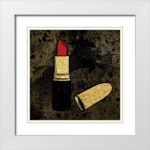 Beauty Maker White Modern Wood Framed Art Print with Double Matting by Prime, Marcus