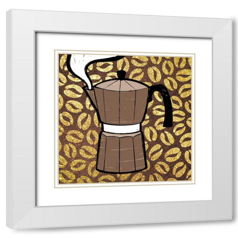 Life After Coffee 3 White Modern Wood Framed Art Print with Double Matting by Prime, Marcus