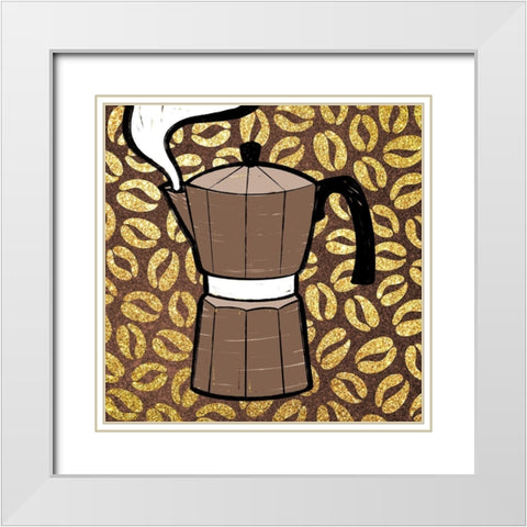 Life After Coffee 3 White Modern Wood Framed Art Print with Double Matting by Prime, Marcus