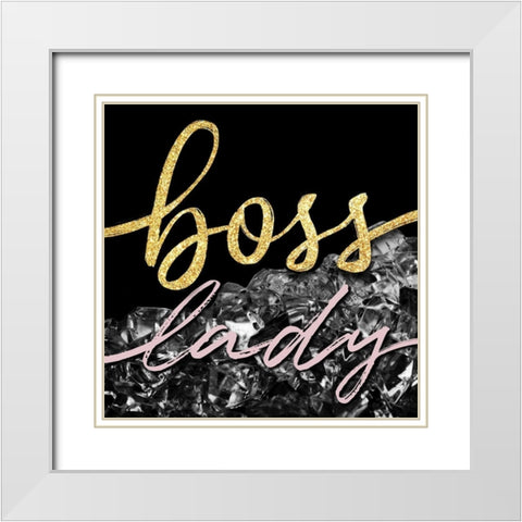 Boss Lady White Modern Wood Framed Art Print with Double Matting by Prime, Marcus