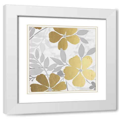 Golden Spring Bunch 2 White Modern Wood Framed Art Print with Double Matting by Prime, Marcus