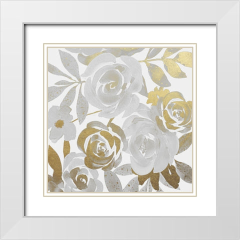 Delightful Bunch 1 White Modern Wood Framed Art Print with Double Matting by Prime, Marcus