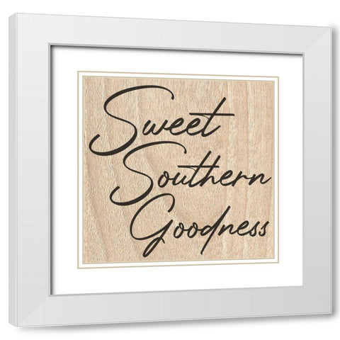 Sweet Southern Goodness White Modern Wood Framed Art Print with Double Matting by Prime, Marcus