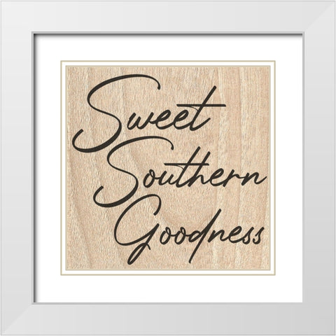 Sweet Southern Goodness White Modern Wood Framed Art Print with Double Matting by Prime, Marcus