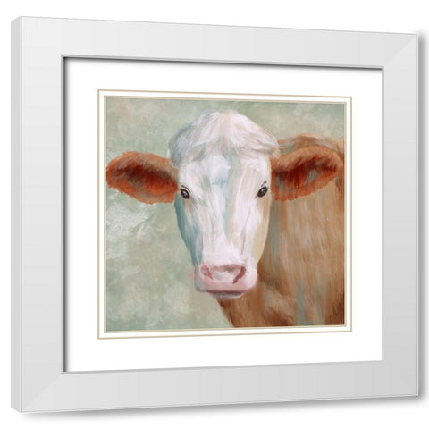 Field Friend 1 White Modern Wood Framed Art Print with Double Matting by Prime, Marcus