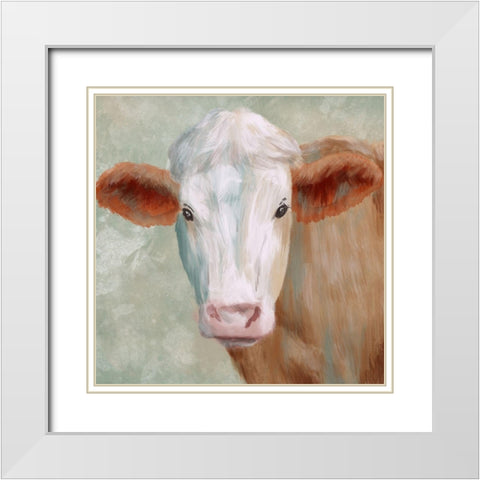 Field Friend 1 White Modern Wood Framed Art Print with Double Matting by Prime, Marcus