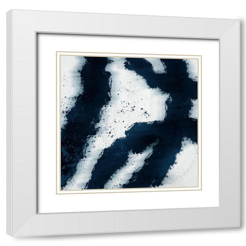 Striking Lines White Modern Wood Framed Art Print with Double Matting by Prime, Marcus