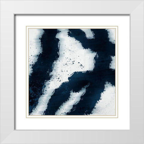 Striking Lines White Modern Wood Framed Art Print with Double Matting by Prime, Marcus