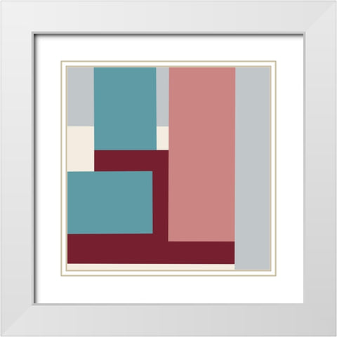 Fractured Spirit White Modern Wood Framed Art Print with Double Matting by Prime, Marcus